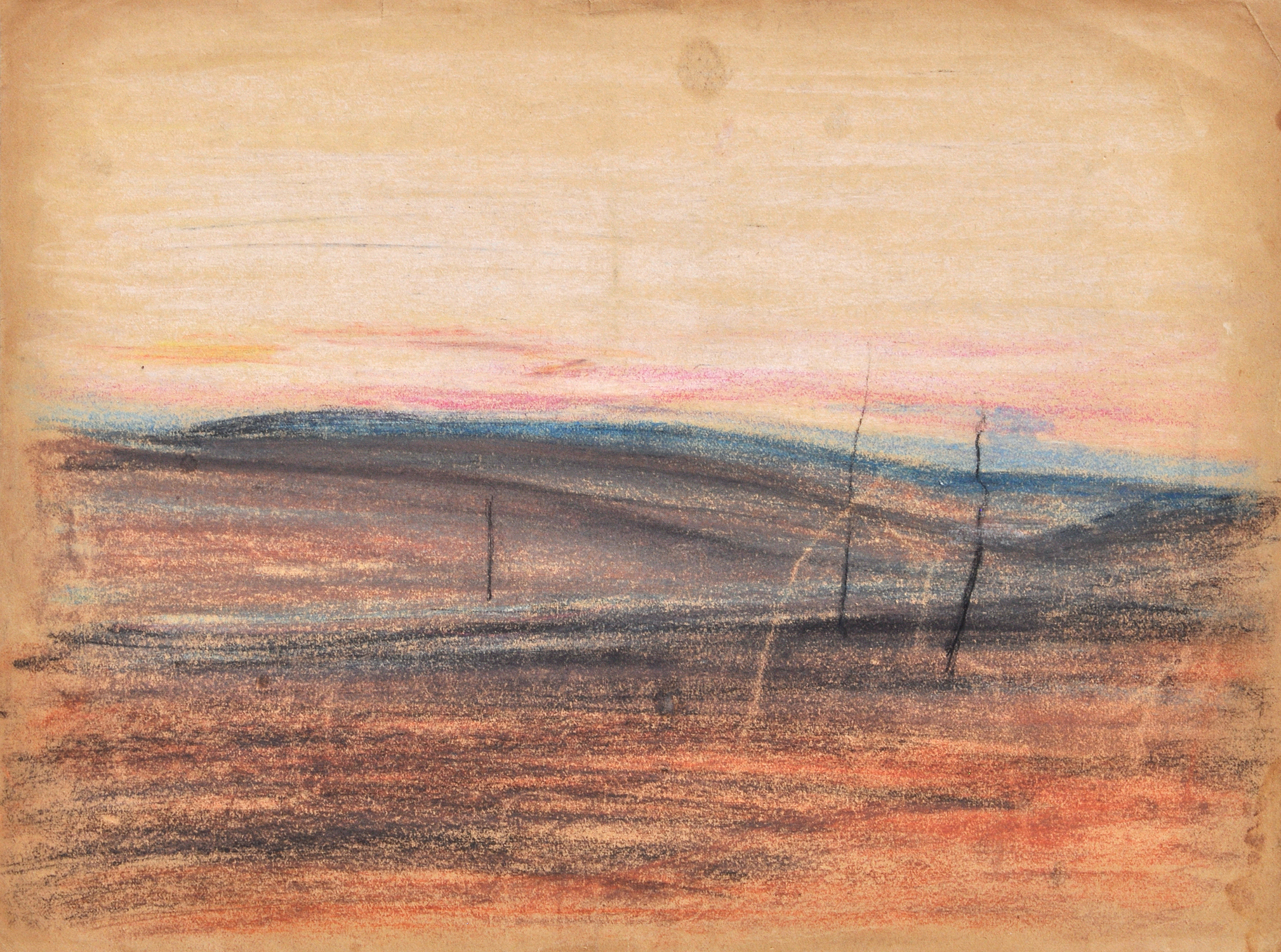 Rudolf Wewerka, Ohne Titel (Landschaft), 1916